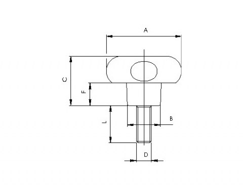 Sterngriff VTPX - Technische Zeichnung | Kuala Kunststofftechnik GmbH